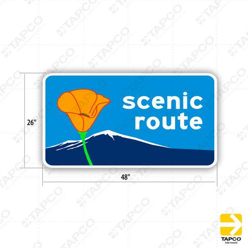 G30 (CA) SCENIC ROUTE Sign