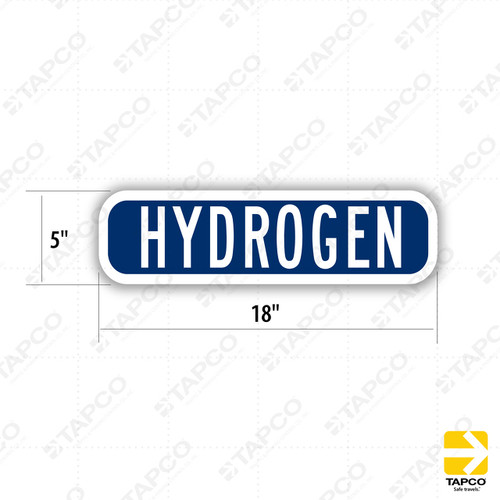 G66-22H (CA) HYDROGEN Sign