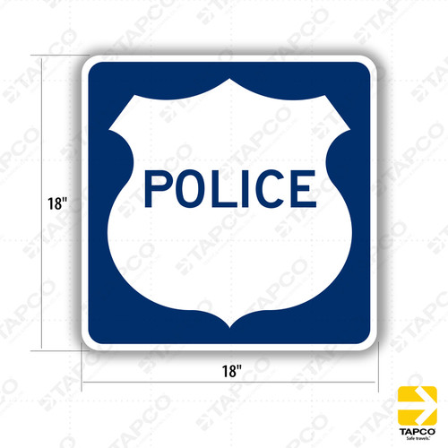 G66-62 (CA) POLICE Sign