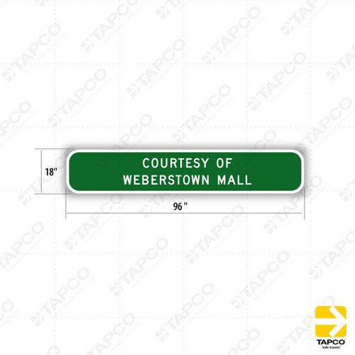 G95B-1 (CA) PARK - RIDE COURTESY PLAQUE Sign