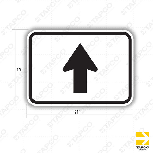 M6-3 Directional Arrow (Straight) Sign