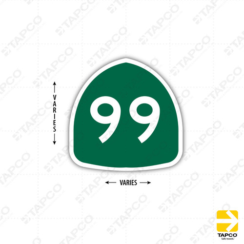 G28-1 (CA) STATE ROUTE SHIELD (specify) Sign