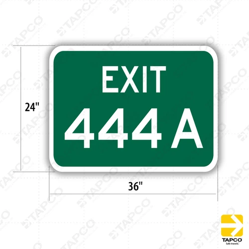G70-5 (CA) EXIT XXX (specify 3 digits) 2 LINE sign