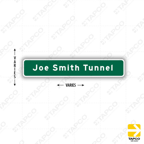 G12-1 (CA) Memorial Sign (specify) 1 Line Sign
