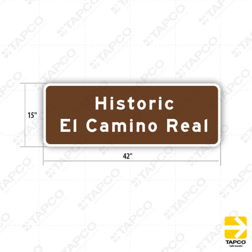 SG2A (CA) HISTORIC EL CAMINO REAL Sign