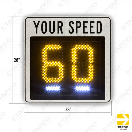 SafePace® 250 12" Radar Feedback Sign