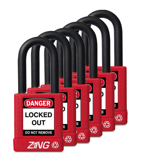 Lockout / Tagout Padlock, Set of 6
