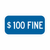 $100 FINE Plaque N-32