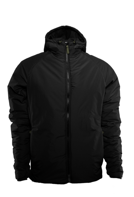 [OVERSTOCK] Men's Outcast Jacket - Hood - Small - Black 30D/Ranger Green 20DU (WH0005)