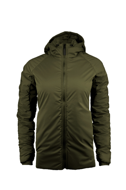 [OVERSTOCK] Women's Outcast Jacket - Hood - Small - Ranger Green 30D/Black 20DU (281085)