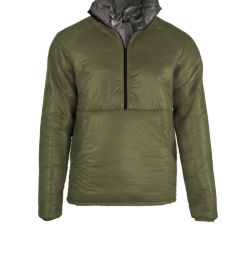 [PRODUCTION 2ND] Men's Torrid Pullover - Collar - Small - Ranger Green 20D/Graphite 7D (285271)