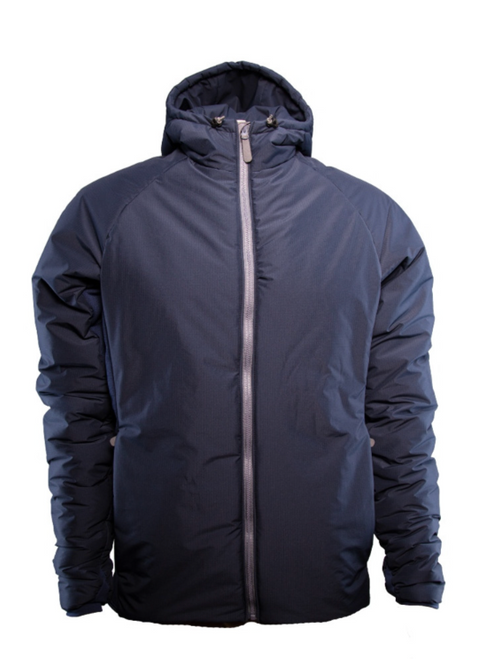 [PRODUCTION 2ND] Men's Outcast Jacket - Hood - Large - Navy 30D/Wolf Grey 20DU (309671)