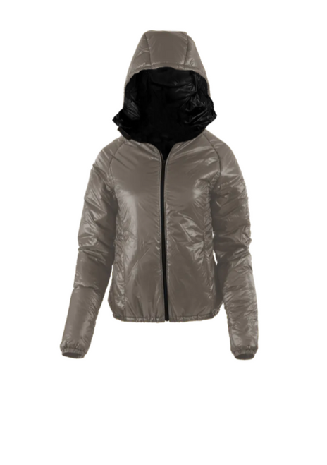 [OVERSTOCK] Women's Torrid Jacket - Hood - Medium - Graphite 7D/Black 10D (311626)