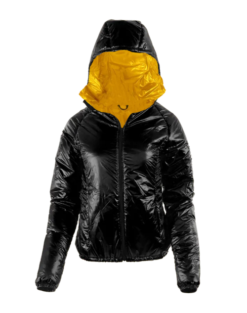 [OVERSTOCK] Women's Torrid Jacket - Hood - Medium - Tall - Black 10D/Yellow 10D (314261)