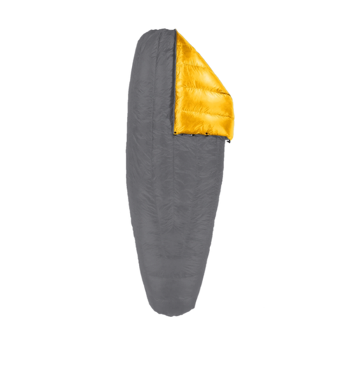 [OVERSTOCK] Revelation - Draft Collar - 850 - 20°F (-6°C) - XLong/XWide - Wolf Grey 20D/Yellow 10D (309252)