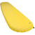 side top view of a yellow lightweight, insulated air, comfortable, warm, sleeping pad