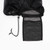 a close up of the drawcord and pouch (that the pad straps and stuff sack will be in) of the black mesh storage sack