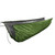 a picture of a forest and charcoal revolt apex custom underquilt hanging in the air