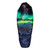 Enigma Apex Aurora quilt fully zipped, showing the navy exterior print of a green aurora borealis glowing over dark mountains beneath a starry sky, on a white background.