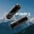 Flextail Zero Pump 2 ultralight sleeping pad pump shown from both ends against a snowy mountain backdrop