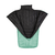 Enlightened Equipment Accomplice two-person quilt opened from the top, showing the charcoal interior and insulated draft collar