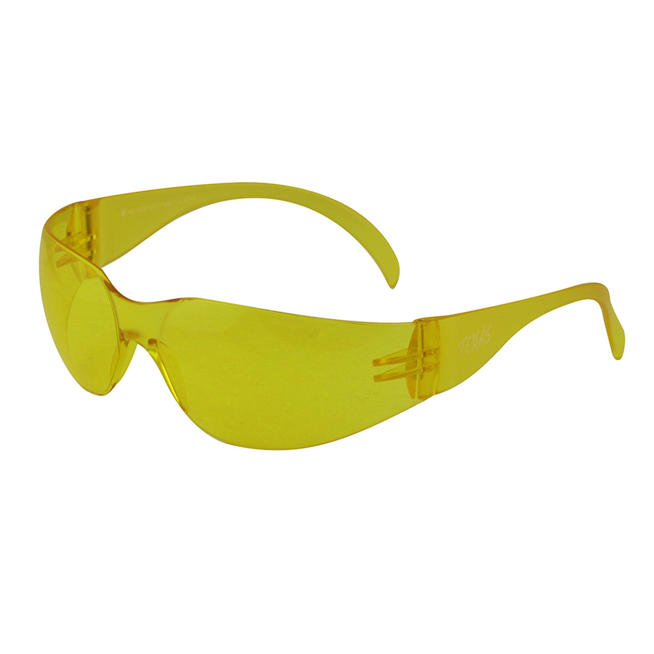 Yellow shop safety glasses