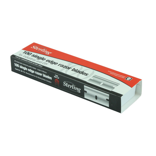 Sterling Single Edge Razor Blades Pack of 100 Sterling Single Edge Razor Blades Pack of 100