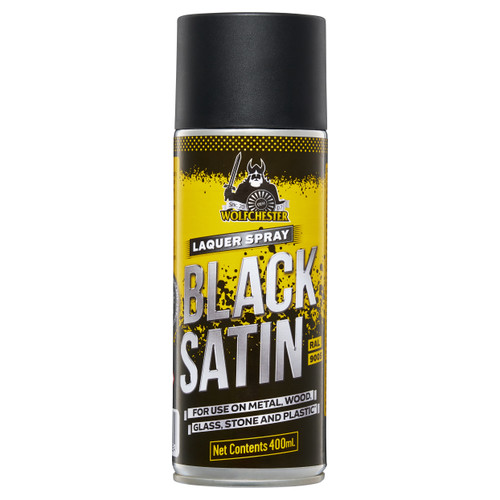 Wolfchester satin black lacquer spray paint