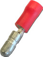 Insulated Red Male Bullet 4mm