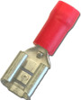 Insulated Red Female 6.3mm Terminal