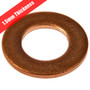 Copper Washers Metric 10 Pack - 1.5mm Thickness 
