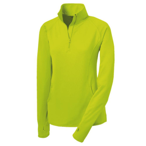 Embroidered Womens Half Zip Stretch Pullover-AiNGrp