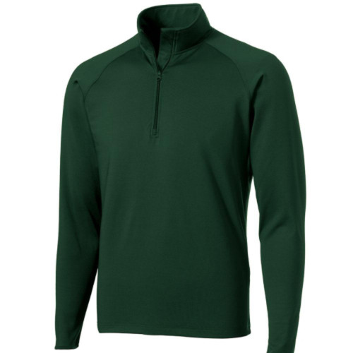 Embroidered Mens Half Zip Stretch Pullover-AiNGrp