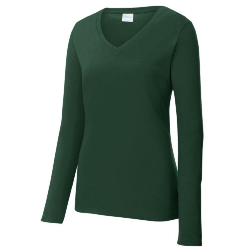 Fan Favorite Ladies Long Sleeve Cotton T-Shirt-AiNGrp