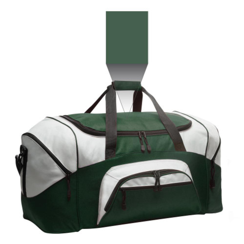 Embroidered Colorblock Sport Duffel-AiNGrp