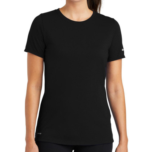 Nike Ladies Dri-FIT Cotton/Poly Scoop Neck Tee-AiNGrp