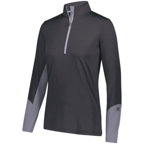 Embroidered Russell Ladies' Hybrid Pullover-AiNGrp