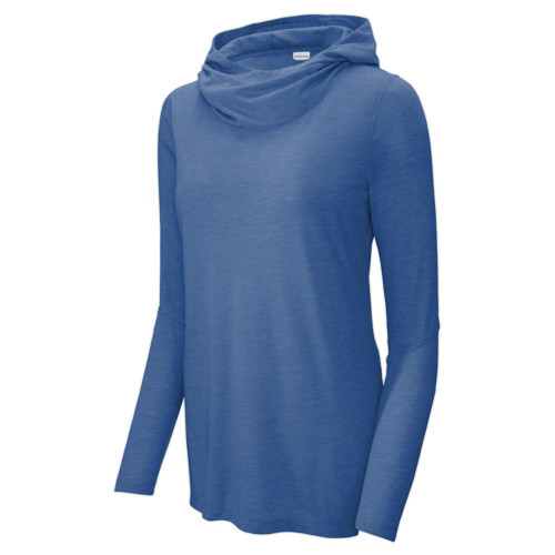 Ladies Tri-Blend Wicking Long Sleeve Hoodie-AiNGrp
