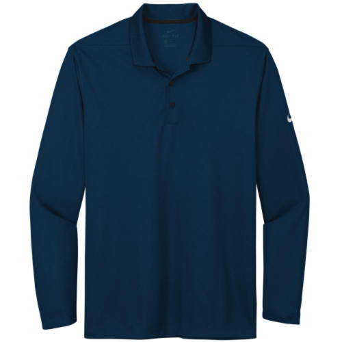 Embroidered Nike Dri-FIT Long Sleeve Polo-AiNGrp