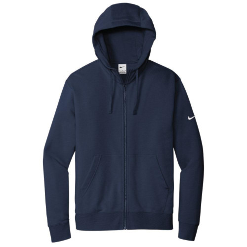 Nike Club Fleece Swoosh Sleeve Full-Zip Hoodie-AiNGrp