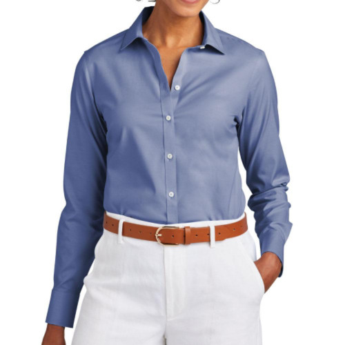Embroidered Brooks Brothers Women's Pinpoint Shirt-AiNGrp