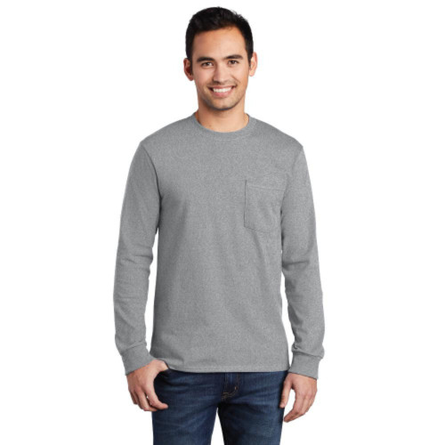 Long Sleeve Essential Pocket Tee-AiNGrp