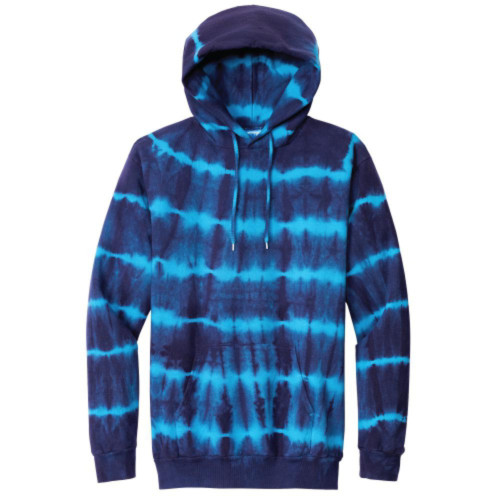 Allover Stripe Tie-Dye Fleece-AiNGroup