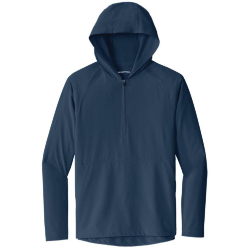 Repeat 1/2-Zip Long Sleeve Hooded Jacket-AiNGroup