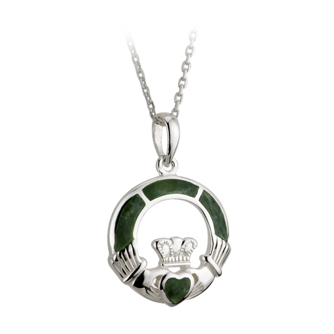 September Birthstone Claddagh Necklace - Solvar Irish Jewellery