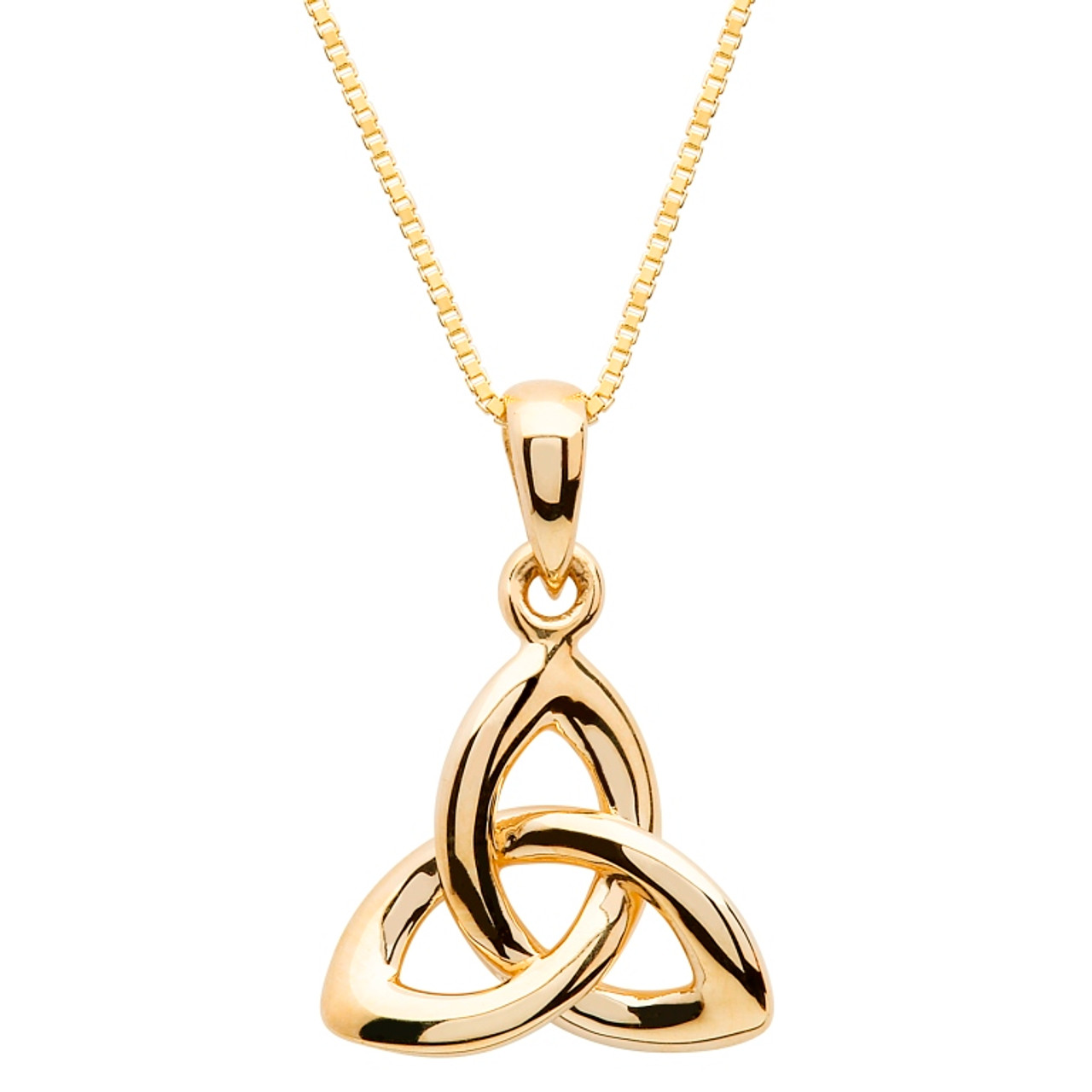 10 Karat Yellow Gold Trinity Knot Pendant - The Twisted Shamrock