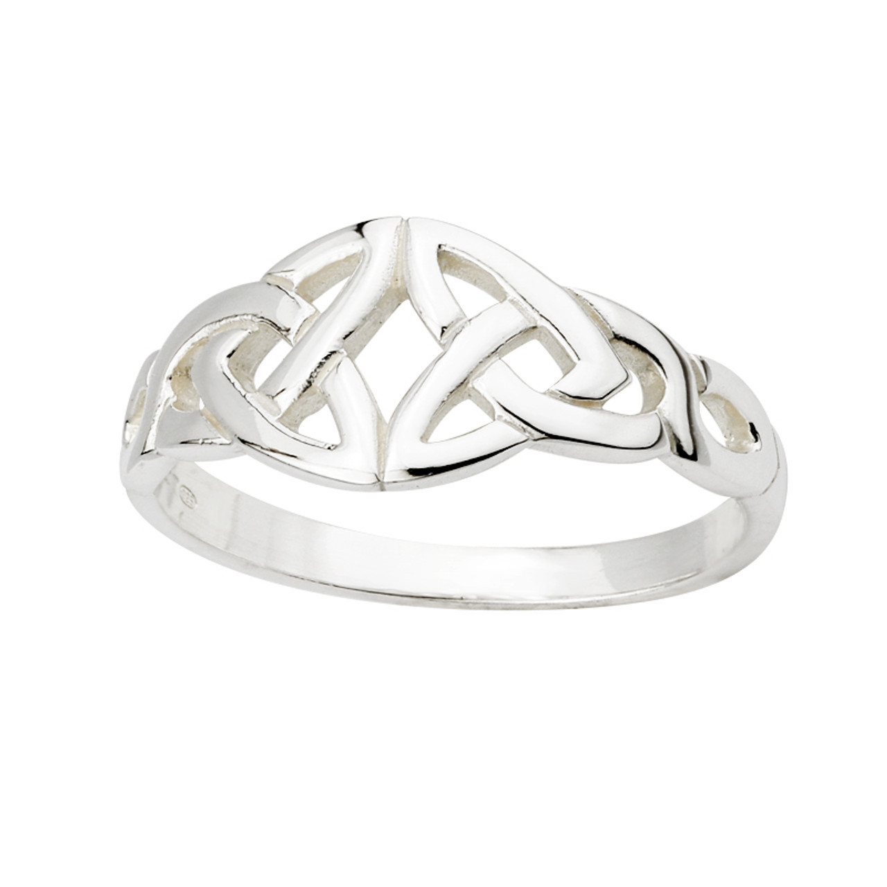 ChicSilver Women's Sterling Silver Ring Triquetra Celtic Knot