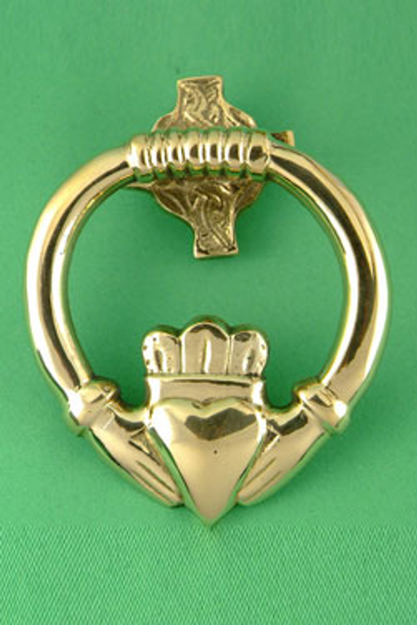 Brass Claddagh Door Knocker (3 Sizes)