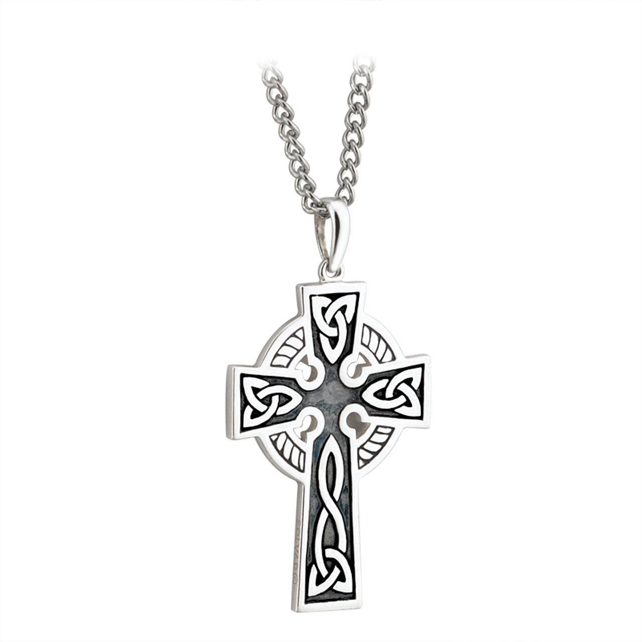 Silver Double Cross Necklace | Supports Child Trafficking Rescue – Life  Originelle