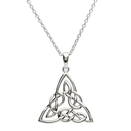 Sterling Silver Intricate Celtic Trinity Knot Pendant